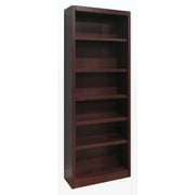 Concepts in Wood 6 Shelf Wood Bookcase, 84 inch Tall - Cherry Finish