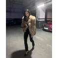 thumbnail image 4 of Abrigo de piel esponjosa para mujer, Chaqueta corta de manga larga suelta de imitación con cuello redondo, ropa de calle gruesa y cálida para Otoño e Invierno, 4 of 5