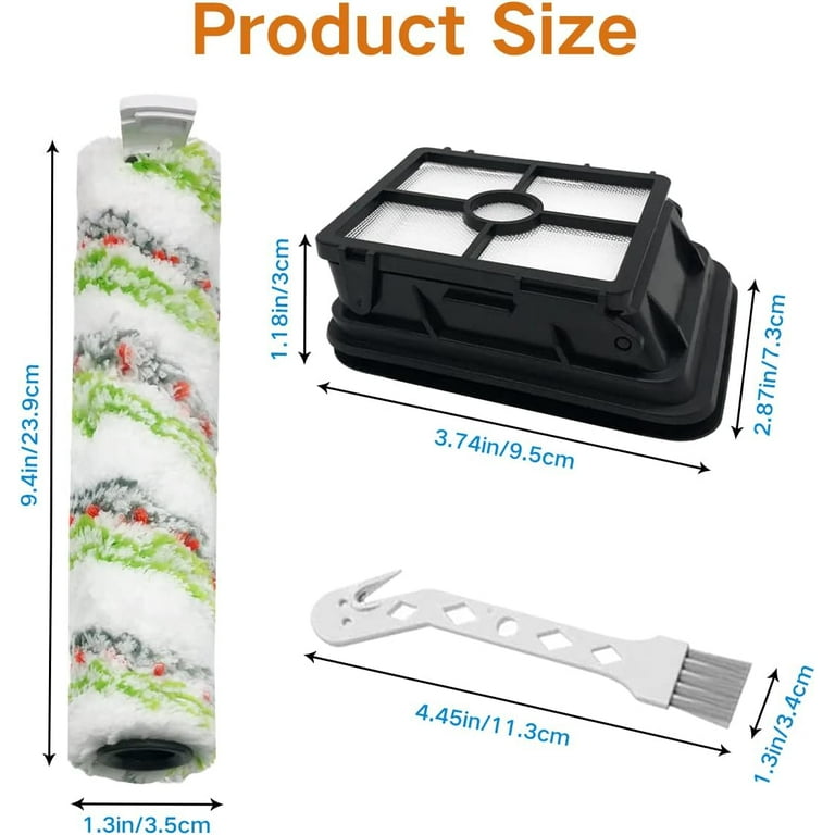 Kit D'accessoires De Rechange Pour Brosses à Rouleau Et Filtres Pour Bissell Pour CrossWave Series 3831 HF2 3845 3847 3848 Utilisation Longue Durée