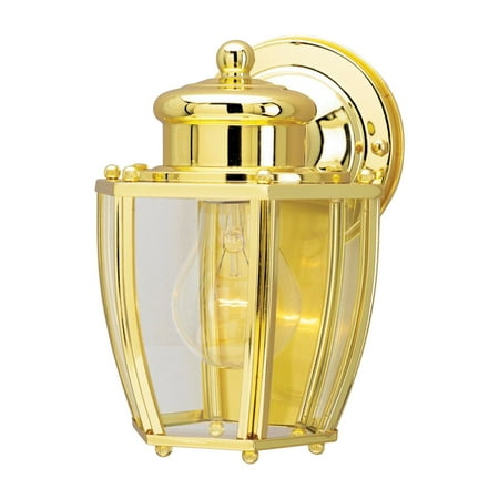 - Westinghouse 1 lights Polished Brass Outdoor Wall Lantern