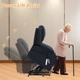 thumbnail image 6 of KIGOTY 33.6" Lift Recliners Chairs for Elderly with Heating and Message,Cup Holder,Navy Blue, 6 of 8