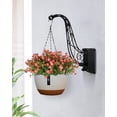 thumbnail image 5 of ZOELNIC 6 PCS Outdoor Artificial Plant Flower UV Resistant Fake Stems Plants, Faux Shrubs Outdoor Greenery Plastic Plants for Outside Garden Porch Window Home Wedding Farmhouse Patio Decor, Red, 5 of 8