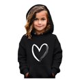 thumbnail image 2 of LIUYUNNN Kids Hoddies Kids Pullover Black Hoodies Long Sleeve Casual Basic Pullover Sweatshirt Hoodie Fall Clothes Size 6-7 Years Boys Clothes Boys Girls Fall Outfits, 2 of 4
