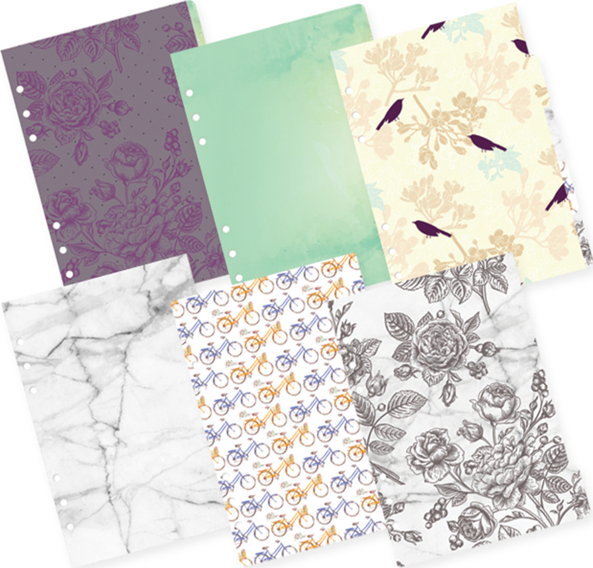 Color Crush A5 Faux Leather Planner Kit 7.5"X10"-Copper Hexagon