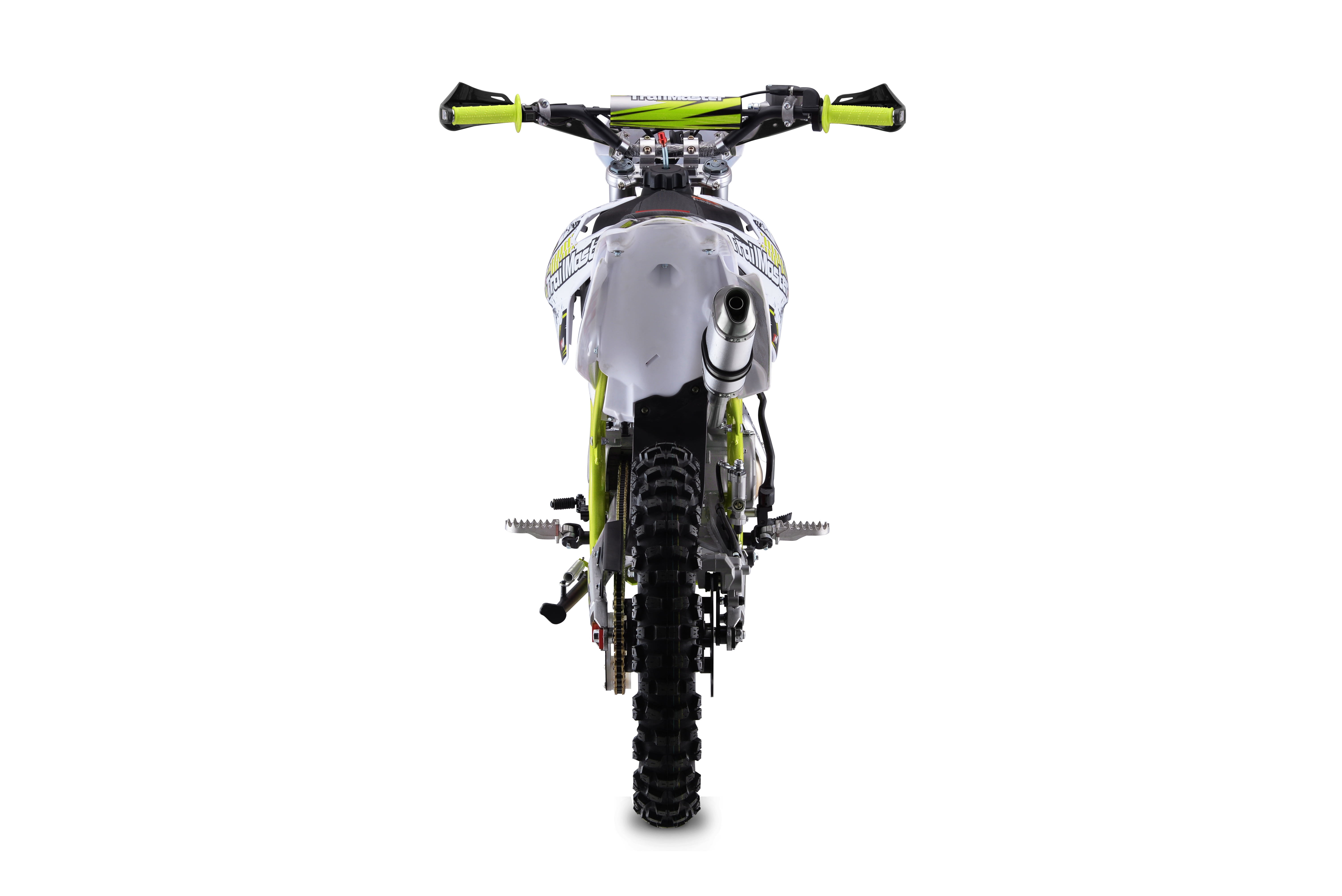 TrailMaster C60 160cc Dirt Bike, 4-Speed Manual, Kick Start, 19" Front / 16" Rear Tires, 34" Seat Height, Inverted Forks, LED Headlight, Off-Road Motorcycle (Green)