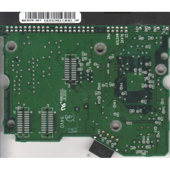 WD400AB-00BVA0, 0000 001076-000 F, WD IDE 3.5 PCB