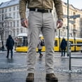 thumbnail image 4 of Iaqnaocc Cargo Hiking Pants Men Stretch Breathable Casual Lightweight Waterproof Baggy Travel Summer Work Pants for Men with Pockets Light Gray L, 4 of 5