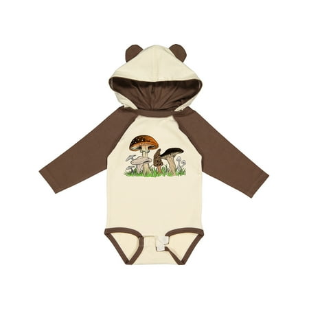 

Inktastic Mushroom Hunting for Morel Mushroom Gift Baby Boy or Baby Girl Long Sleeve Bodysuit