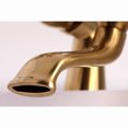 thumbnail image 2 of Kingston Brass KS267SB Kingston 6" Center Deck-Mount Clawfoot Tub Faucet with Hand Shower, Brushed Brass, 2 of 8