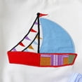 thumbnail image 4 of Jamsmile Toddler Boys Outfit Sets Short Sleeve Cartoon Print T Shirts Pullover Tops Striped Shorts Outfits Fall Winter Playwear Little Boy Clothes, 4 of 6