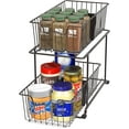 thumbnail image 4 of SimpleHouseware 2 Tier Cabinet Wire Basket Drawer Organizer, Brown, 4 of 4