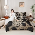 thumbnail image 4 of Homewish Cow Print Bedding Comforter Set 2pcs for Female Men Adults,Animal Cattle Print Twin Comforter Sets Microfiber,Farmhouse Animal Breathable Bedding Set,Lightweight Room Decor,Reversible, 4 of 8