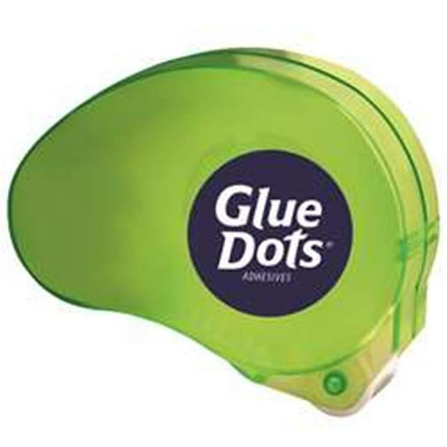 Dot N Go GD119 Distributeur Amovible de Points de Colle, Vert - Caisse de 6