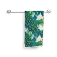 thumbnail image 3 of KLL Peacock And Flowers Ultra Absorbent & Soft Hand Towels for Bath, Hand, Face, Gym and Spa-27.5x16in, 3 of 7