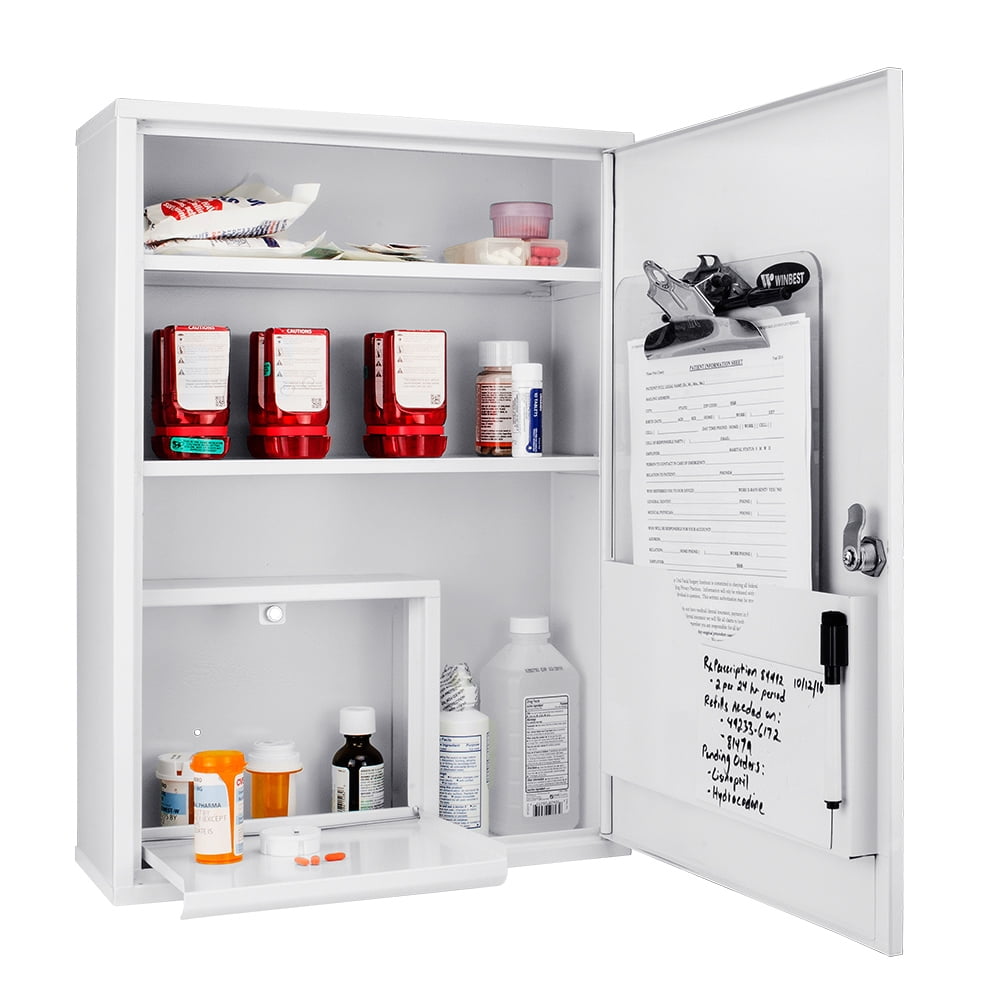 Winbest Large Wall Mount Steel Medical Medicine