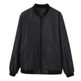 thumbnail image 5 of Vedolay Winter Jackets for Men Long Sleeve Button Down Blazer Jacket Wear Coat Black,3XL, 5 of 5