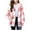 Pink, variant on Cethrio Girls Fleece Jackets, Hooded Plaid Long Sleeve Full Zip Winter Outerwear Pink Size 7-8