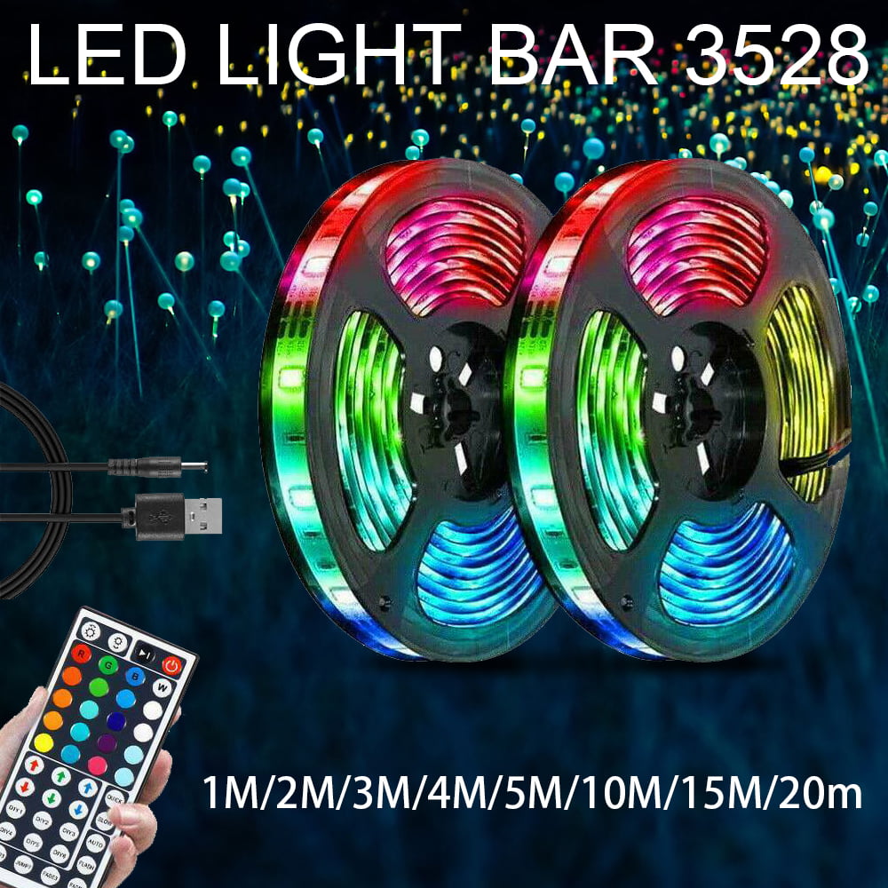 5M SMD 3528 RGB white 300 LED Flexible 300CM Tape Strip Light DC 12V 
