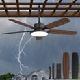 thumbnail image 4 of Lokivas 52in Waterproof Ceiling Fan with Light and Remote Control, IP65 , 6 Speed Quiet DC Motor for Patio, 4 of 5
