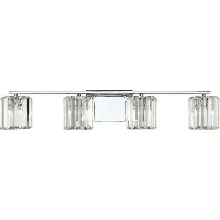 

Quoizel Platinum Collection Divine 4-Light 31.5 Bathroom Vanity Light in Polished Chrome