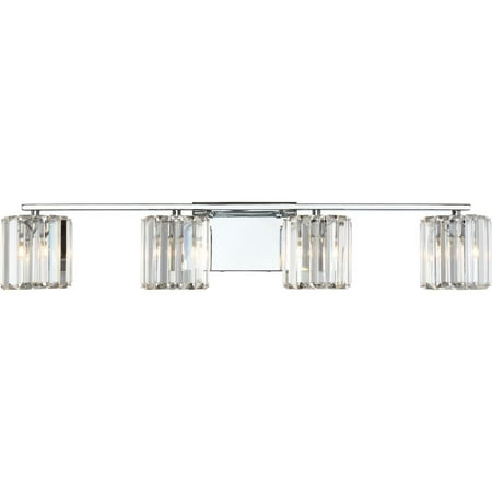 

Quoizel Platinum Collection Divine 4-Light 31.5 Bathroom Vanity Light in Polished Chrome