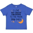 thumbnail image 3 of Inktastic I Love My Great Grandpa to the Moon and Back Boys or Girls Toddler T-Shirt, 3 of 5