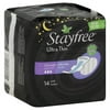 Stayfree Overnight Ultra Thin with Wings Pads- 14 CT