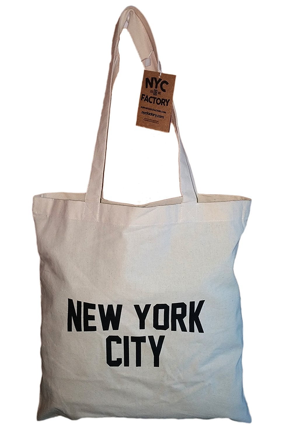 NYC Tote Bag New York City 100 Cotton Canvas Screenprinted