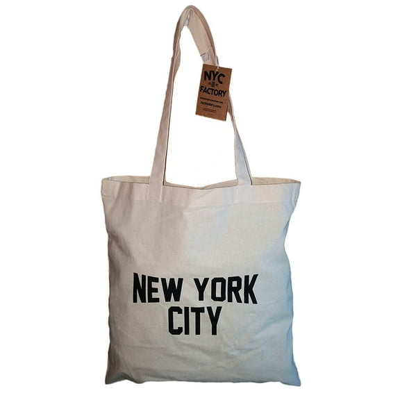 NYC Tote Bag New York City 100% Cotton Canvas Screenprinted