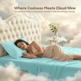 thumbnail image 2 of Utopia Bedding King Deep Pocket Bed Sheet Set, 4 Piece, 16 Inches, Premium Microfiber Sheets - Spa Blue, 2 of 5