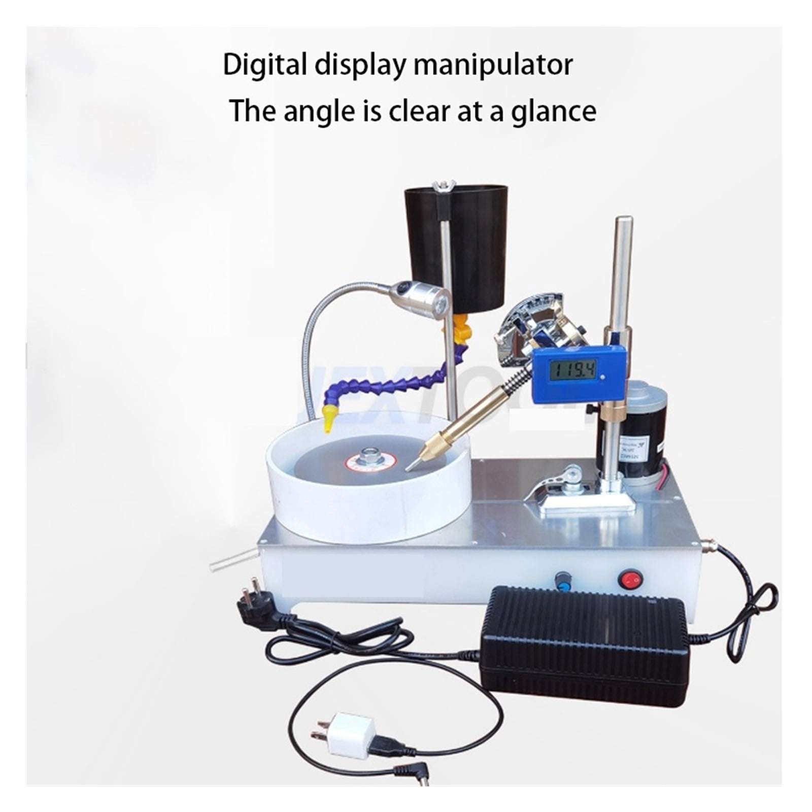 Precision Jewelry Stone Polishing Machine Molding Machine DC Continuous Speed Angle Grinder