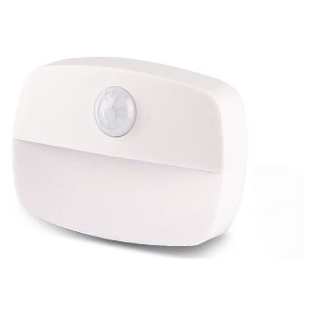 Jinsinto 2 Pcs Automatic LED Night Light, Self-adhesive Motion Sensor Wall Night Lamp, Wall Night Light,Warm White Light,6.2*4.2*2.5cm