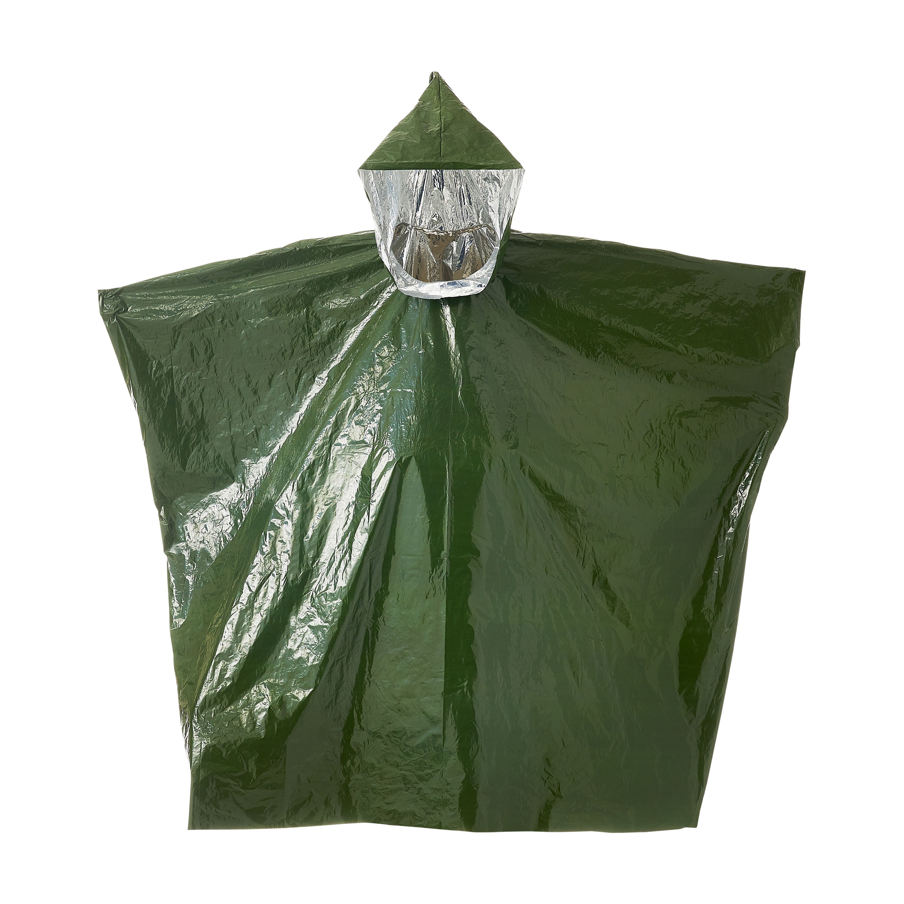 (2 pack) Ozark Trail Adult Heat-Retaining Poncho with Hood, Water-Resistant, Unisex