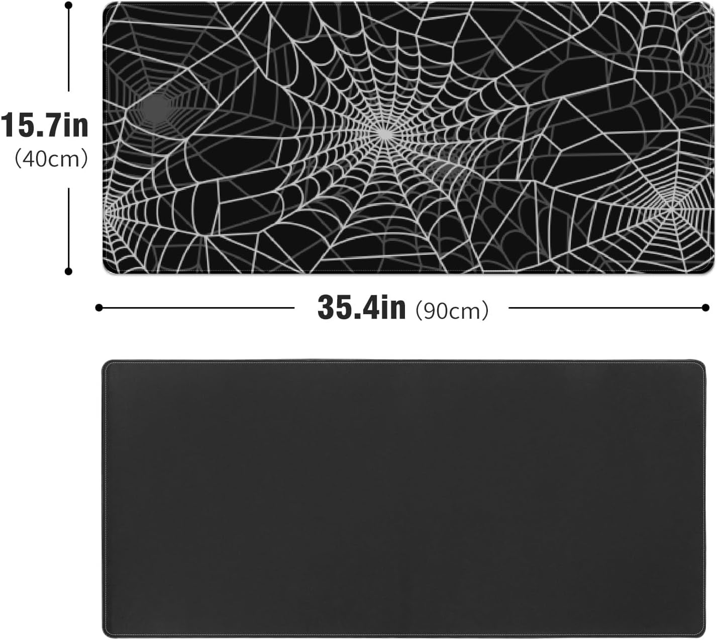 Goth Spooky Spiderweb Desk Mat, Desk Accessory, Cute Workspace, Trendy Workspace, Trendy, 35.4x15.7in Large Gaming Mouse Pad, Cute Desk Topper, Pretty Desk Pad