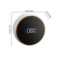 thumbnail image 3 of KDFWDM Automatic Soap Dispenser Foam Bathroom, Wall Mount Rechargeable Touchless Adjustable Auto Smart Electric Plastic Foaming Soap Dispenser with Clock - Kitchen, 3 of 4