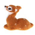 thumbnail image 7 of Simulation Christmas Elk Plush Christmas Reindeer Model Toy- Various Type Deer Figurines - - Light Brown Female Sitting, 10x11x3cm, 7 of 7