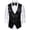 Black, variant on HXWCHs Slim Fit Men's Suit Vest for Business formal Wedding Events and Sleeveless Tank top M Black