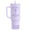 thumbnail image 1 of Vaso térmico de acero inoxidable SANDJEST 40oz con asa y popote, 1 of 7