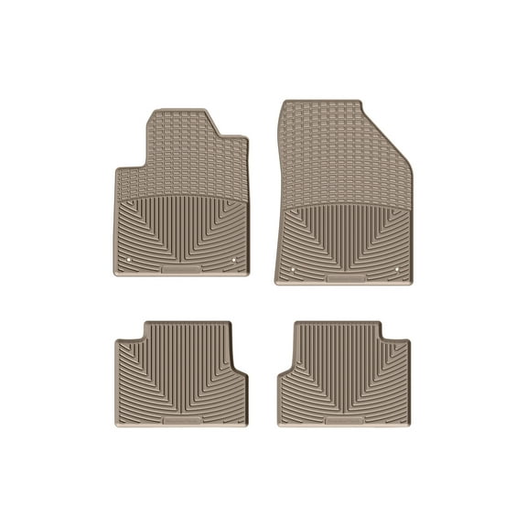 WeatherTech All-Weather Floor Mats compatible with 2016-2023 Jeep Cherokee - 1st & 2nd Row, Tan
