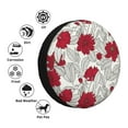 thumbnail image 5 of Balery Leaves And Anemonetire Cover Waterproof Dust-Proof, Universal Spare Wheel Tire Cover For Trailer, Rv, Suv Truck And Vehicle Camper Accessories-17 Inch, 5 of 9