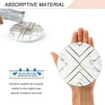 thumbnail image 4 of Design Géométrique - Ensemble de Pierres Absorbantes Rondes avec Pierre Céramique et Base en Liège pour Types de Tasses et Tasses (Blanc, 6), 4 of 7