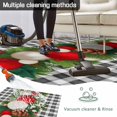 thumbnail image 5 of Christmas Outdoor Rug for Patio/Deck/Porch, Non-Slip Large Area Rug 6 x 9 Ft, Red White Ball Pine Cones Needles Grey Plaid Indoor Outdoor Rugs Washable Area Rugs, Reversible Camping Rug Carpet Runner, 5 of 8