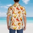 thumbnail image 3 of Lsque Autumn With Birds pattern Hawaiian Shirt for Men, Unisex Summer Beach Casual Short Sleeve Button Down Shirts-X-Large, 3 of 9