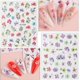 thumbnail image 3 of 12pcs Flowers Nail Art Sticker Dacals, Holographic Nail Glitter Design Nail Stickers Floral Spring Nail Decals 3D Self-Adhesive 3D Nail Decorations Ac, 3 of 4