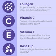Sanar Naturals Collagen Wrinkle Formula Pills with Vitamin C & E for Hair, Skin & Nails, 120 Ct