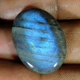 thumbnail image 2 of 22.40Cts Natural Blue Flash Labradorite Oval Cabochon Loose Gemstone W41, 2 of 2