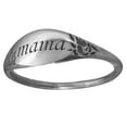 thumbnail image 5 of Grandest Birch Women Mama Engraved Ring Family Anniversary Birthday Mothers Day Jewelry Gift Metal Gold, 5 of 7