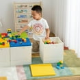 thumbnail image 4 of Folding Storage Box with Building Lid for Duplo Blocks L Collapsible Storage Bin QtToy Container for Lego Bricks (), 4 of 8