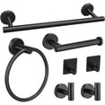 thumbnail image 1 of 7 Piezas Accesorios para Baño,Juego de Accesorios de Baño,41cm Toallero para Baño+Portarrollos para Papel + Toallero Barra + 4 Gancho de Acero Inoxidable,Juego de Baño Accesorios,para Baño, 1 of 7