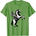 thumbnail image 1 of Cowboy Horse Horseback Rider Rear Up Reining Horse Rider T-Shirt, 1 of 1